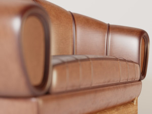 leather sofa Modello 3D