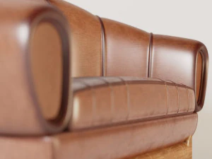 divano in pelle Modello 3D