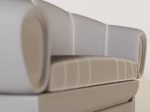 divano in pelle Modello 3D