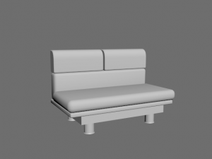 classic sofa made with 3ds max 2020 3D Model