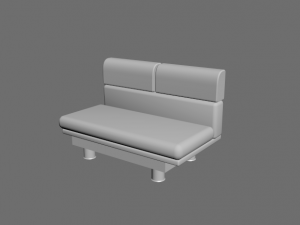 classic sofa made with 3ds max 2020 3D 모델