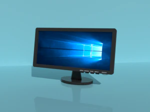 lcd monitor made with 3ds max 3D Model