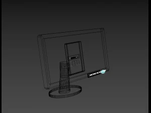 lcd monitor made with 3ds max 3D Model