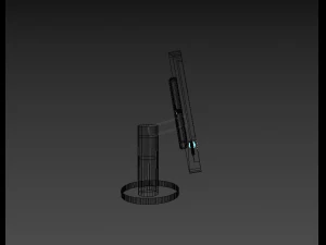 lcd monitor made with 3ds max 3D Model
