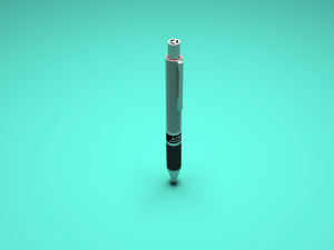 simple pen with material and textures 3D Model
