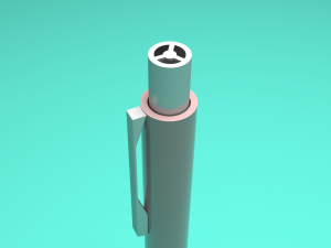 simple pen with material and textures 3D Model