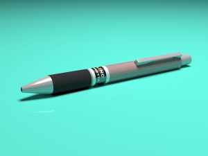 simple pen with material and textures 3D Model
