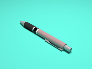 simple pen with material and textures 3D Model