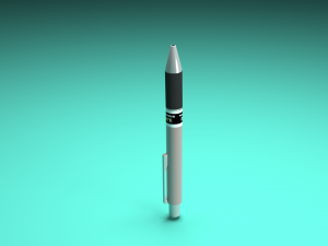 simple pen with material and textures 3D Model