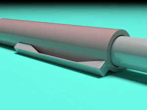 simple pen with material and textures 3D Model