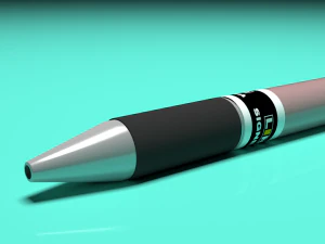 simple pen with material and textures 3D Model