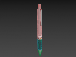 simple pen with material and textures 3D Model