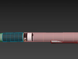 simple pen with material and textures 3D Model