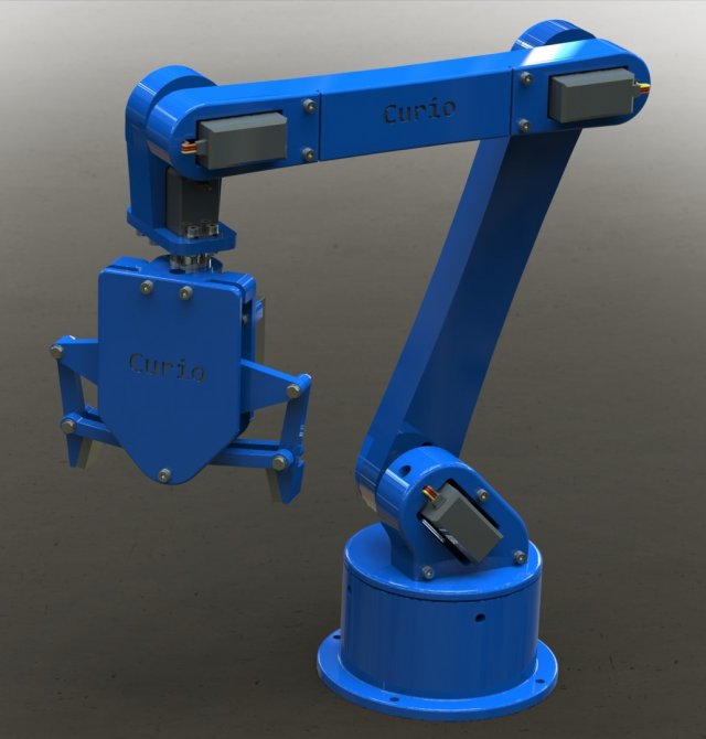 robotarm 3D Model .c4d .max .obj .3ds .fbx .stl .blend 