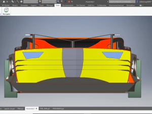 sports car with v8 engine 3D Model