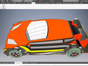 sports car with v8 engine Modello 3D