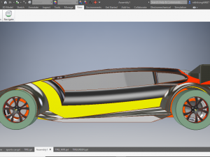 sports car with v8 engine Modello 3D