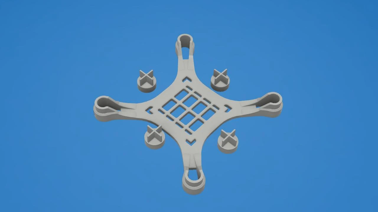 nano drone frame 3D Print Model .c4d .max .obj .3ds .fbx .stl .blend 