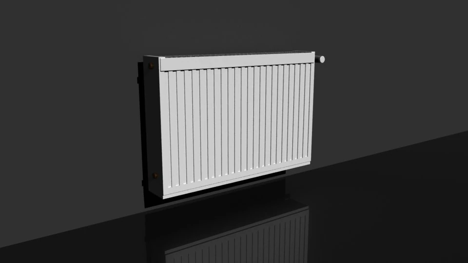 wall mounted heater 3D Model .c4d .max .obj .3ds .fbx .stl .blend 