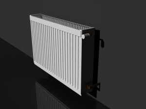 wall mounted heater 3D मॉडल