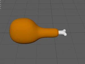 cartoon chickenwing 3D Model