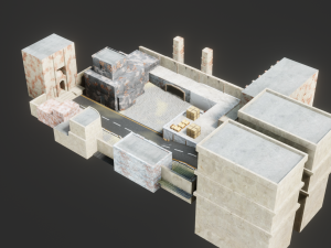 simple game environment 3D Model