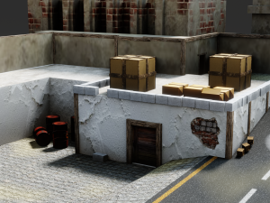 simple game environment 3D Model