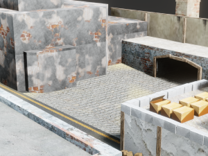 simple game environment 3D Model