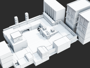 simple game environment 3D Model