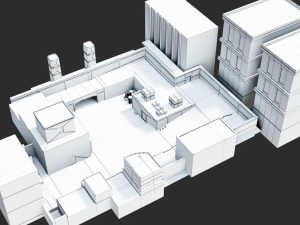 simple game environment 3D Model