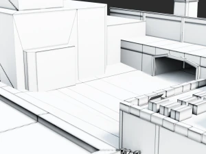 simple game environment 3D Model
