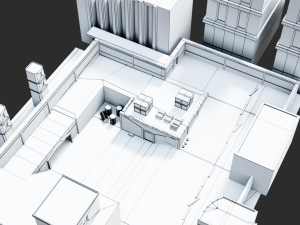 simple game environment 3D Model