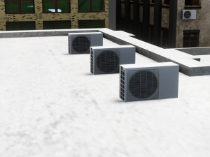 low poly city block 3D Model