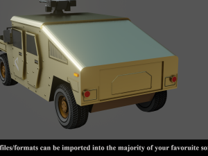military vehicle - low poly - pbr - game ready 3D 모델
