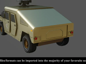 military vehicle - low poly - pbr - game ready 3D Model