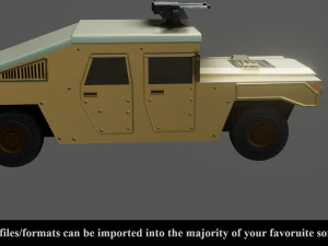 military vehicle - low poly - pbr - game ready 3D Model