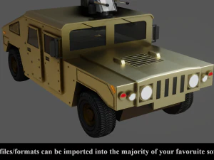 military vehicle - low poly - pbr - game ready 3D Model