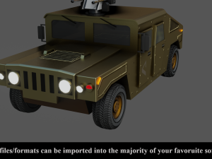 military vehicle - low poly - pbr - game ready 3D 모델