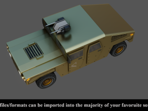 military vehicle - low poly - pbr - game ready 3D 모델