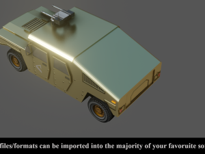 military vehicle - low poly - pbr - game ready 3D 모델