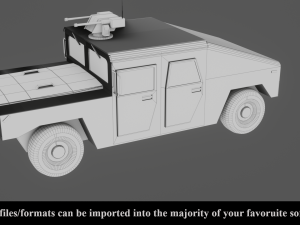 military vehicle - low poly - pbr - game ready 3D 모델