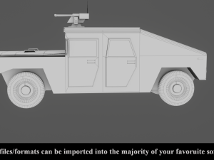 military vehicle - low poly - pbr - game ready 3D 모델