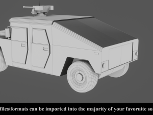 military vehicle - low poly - pbr - game ready 3D 모델