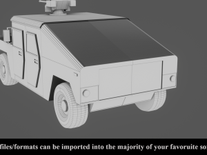military vehicle - low poly - pbr - game ready 3D 모델
