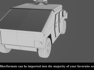 military vehicle - low poly - pbr - game ready 3D 모델