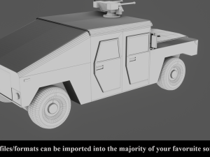 military vehicle - low poly - pbr - game ready 3D 모델