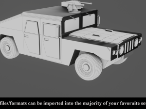 military vehicle - low poly - pbr - game ready 3D 모델