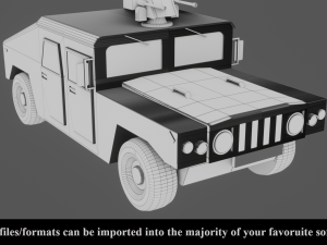 military vehicle - low poly - pbr - game ready 3D 모델