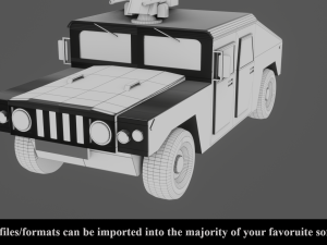 military vehicle - low poly - pbr - game ready 3D 모델