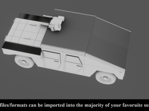 military vehicle - low poly - pbr - game ready 3D 모델